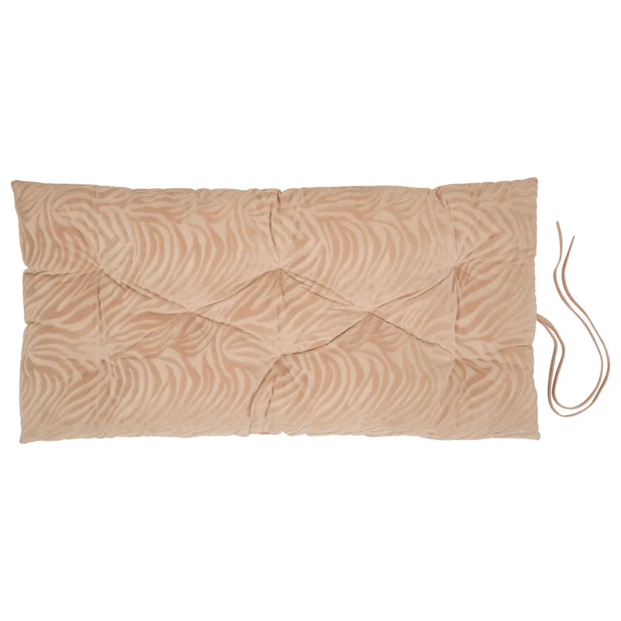 Coussin de sol Tigris beige lin 120x60cm