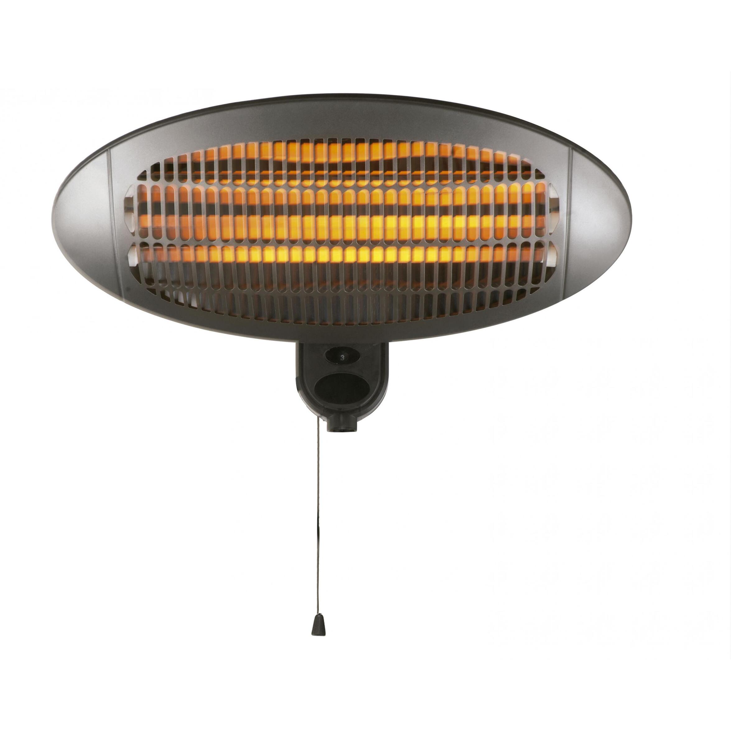 Calefactor halógeno exterior 3 potencias HEATY EX2000 WALL PURLINE