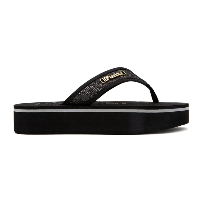 Sandalias con Plataforma Hawaii Eva en Negro D.Franklin