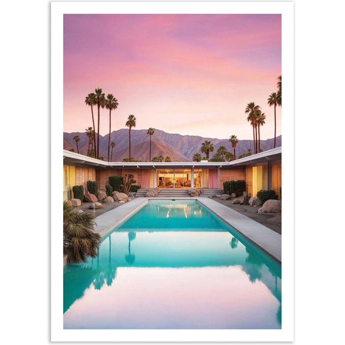 Affiche - End of the day in Palm Springs - Philippe Hugonnard