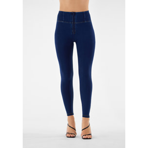 Pantaloni push up WR.UP® effetto denim superskinny vita alta