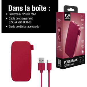 Batterie externe FRESH'N REBEL 12000mAh USB-C ultra-rapide 20W Rouge