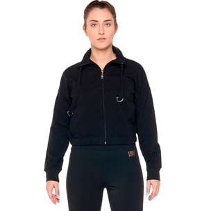 Felpa da donna invernale con colletto "Black Ring"