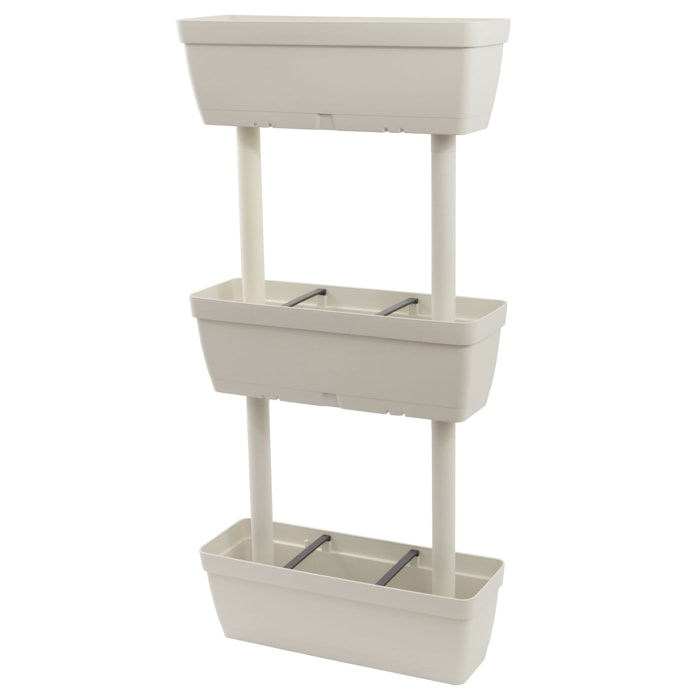 Macetero vertical de plástico 3 niveles