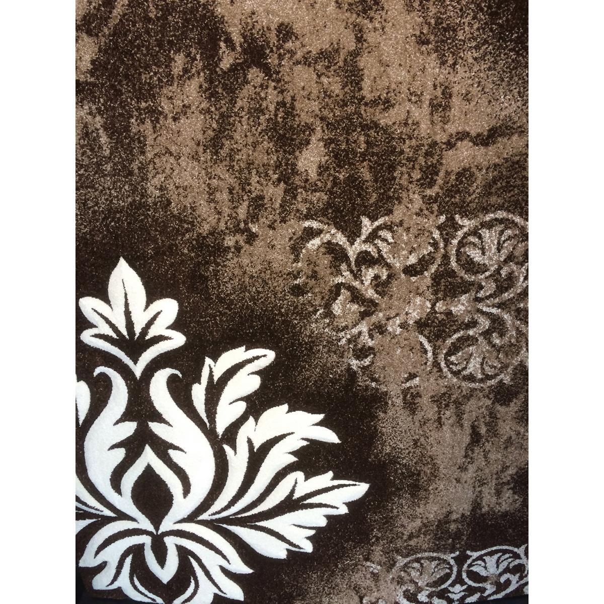 Tapis salon et chambre tissé motif baroque RUCE