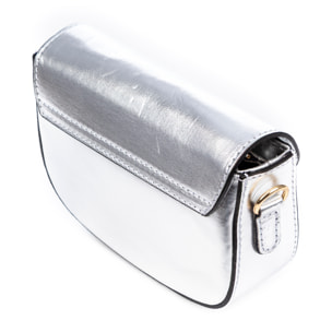 Annone bolso bandolera mujer. Piel auténtica Gamuza lacada.