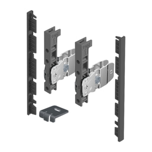 AvanTech YOU Kit de raccords pour la façade intérieure à recouper - Hauteur 139 mm - Anthracite - HETTICH - 9257620