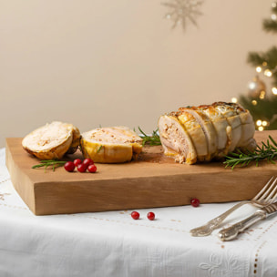 2 x Rôti de Chapon précuit farce forestière (2 x 1 kg)