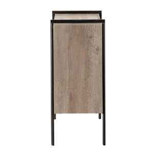 Aparador Mdf Metal Vinilo K/d 90x34x78 Cm