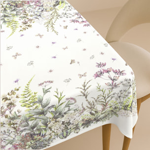 Naturals - Mantel de Tela Estampado - Antimanchas - 100% Algodón - Half panamá - Eden