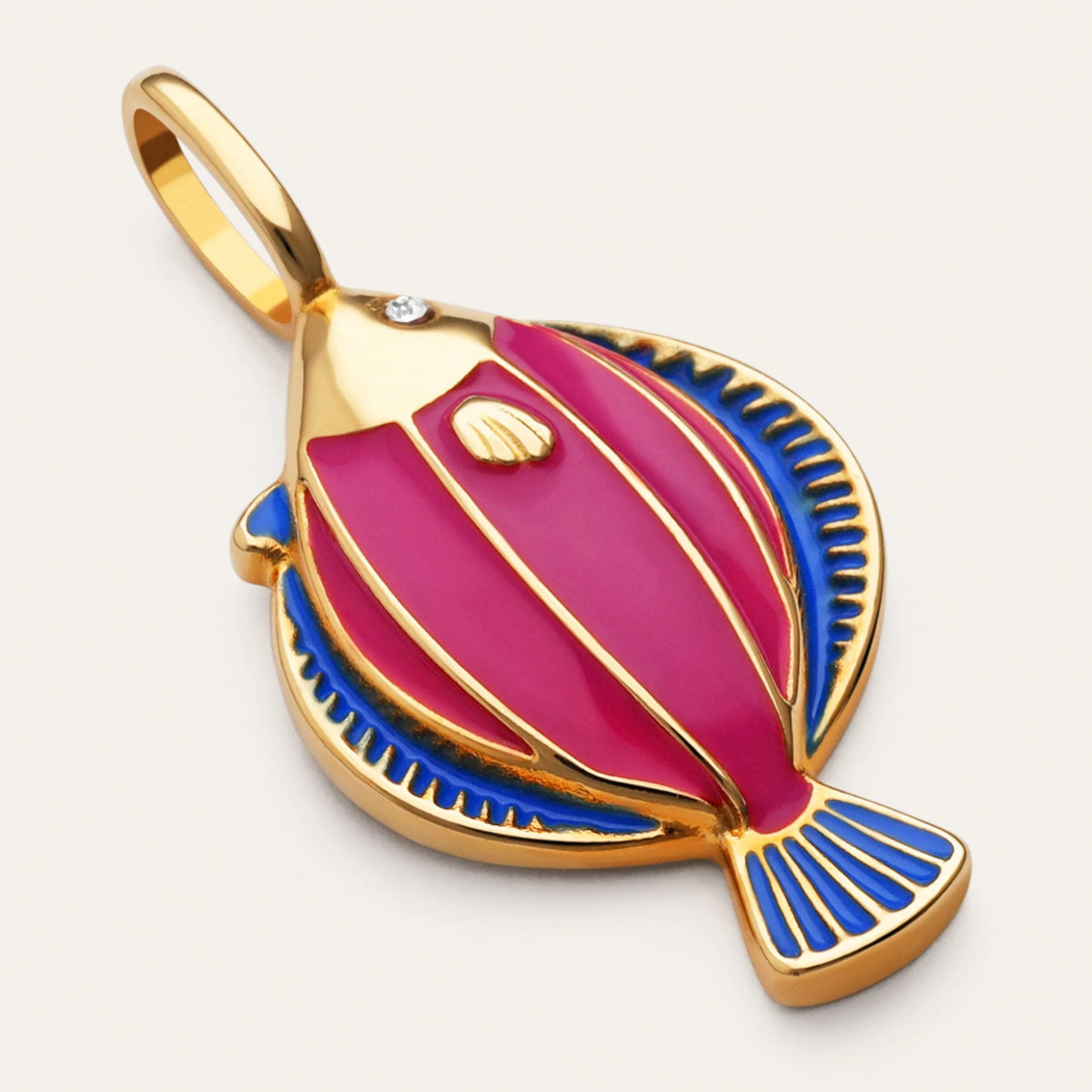 Charm Phi Phi Placcato Oro