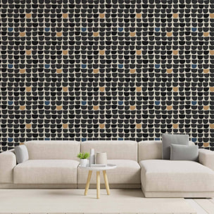 Papier peint, nova - Tapisserie decor Noir