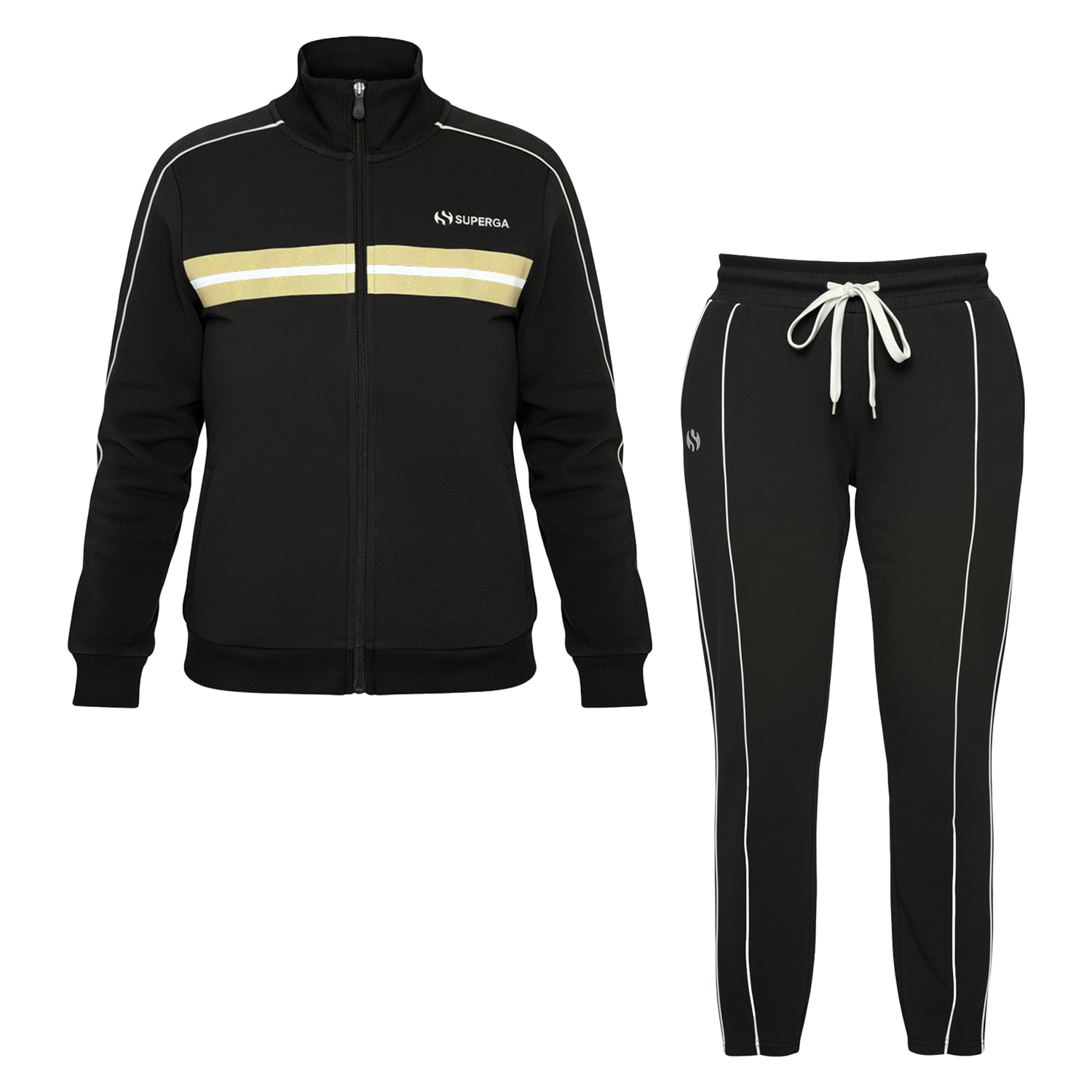 Tuta Donna SUPERGA Cotone Felpato Full Zip