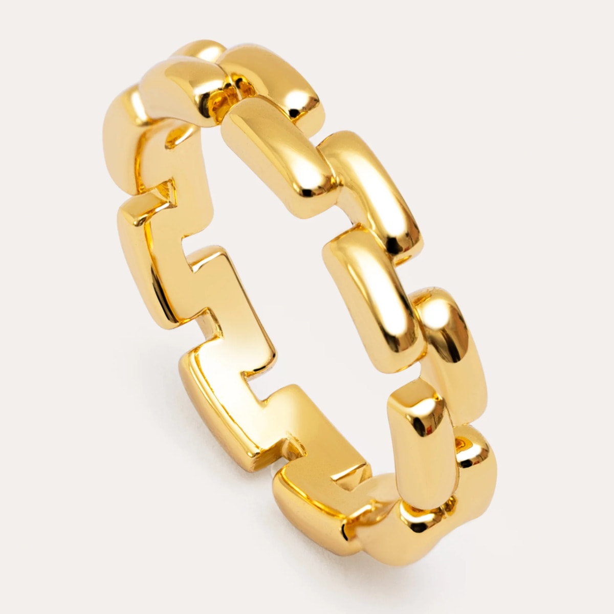 Anillo Chain Baño Oro