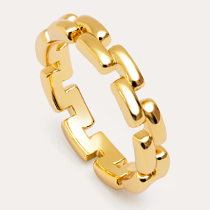 Anillo Chain Baño Oro