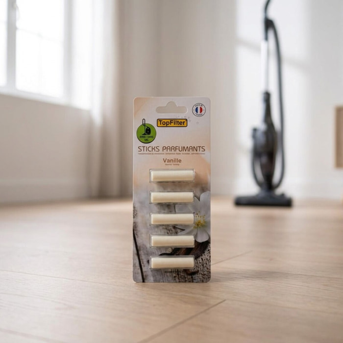 Lot de 5 parfums pour aspirateur en stick senteur vanille TopFilter