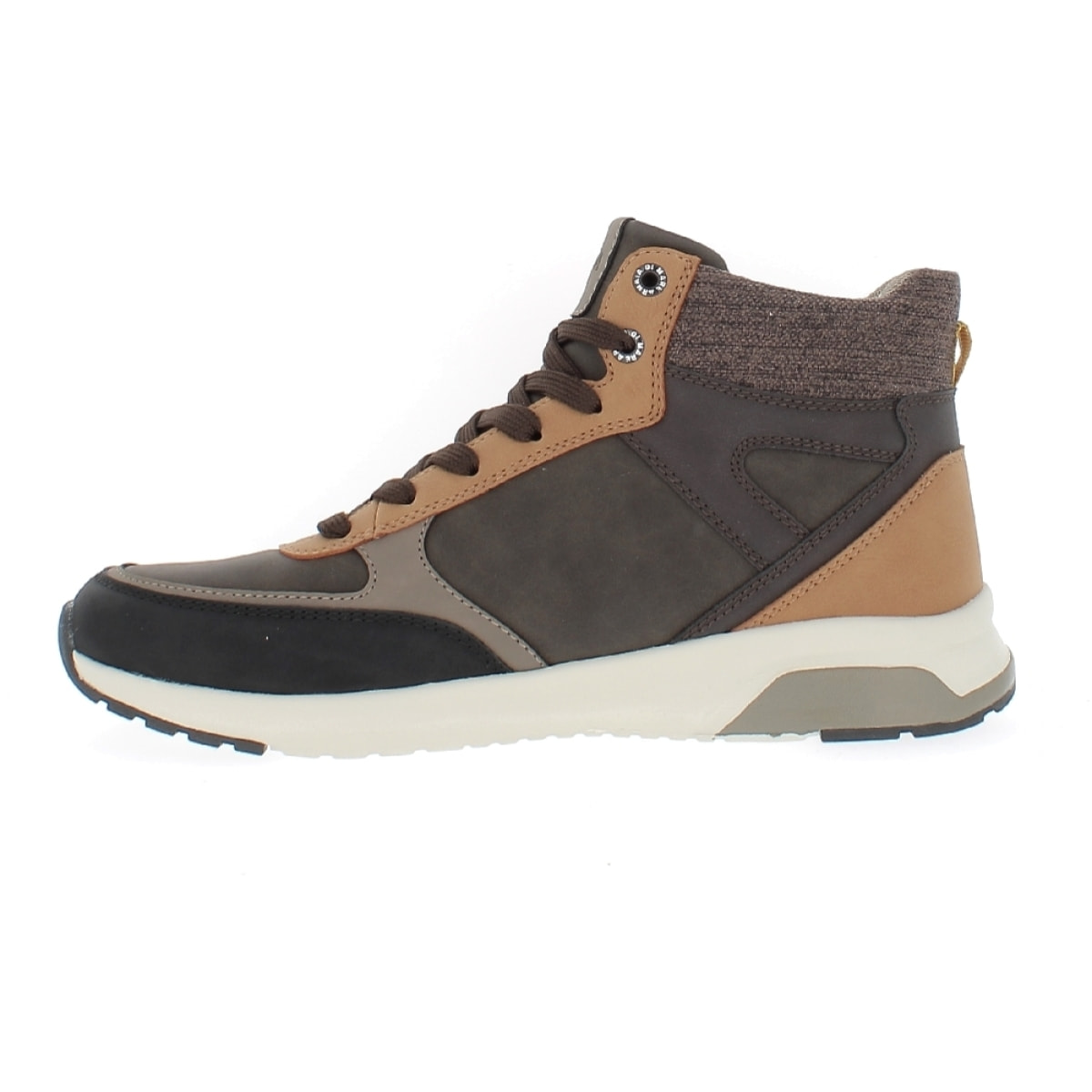 Armata di Mare Scarpe Uomo Stivaletti Casual Stringati con Soletta Rimovibile in Memory Foam AMU W23N417 Dk Brown