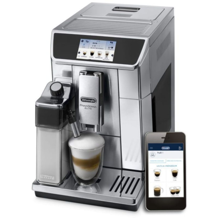 Expresso Broyeur DELONGHI PrimaDonna Elite ecam 650.75.MS connecté