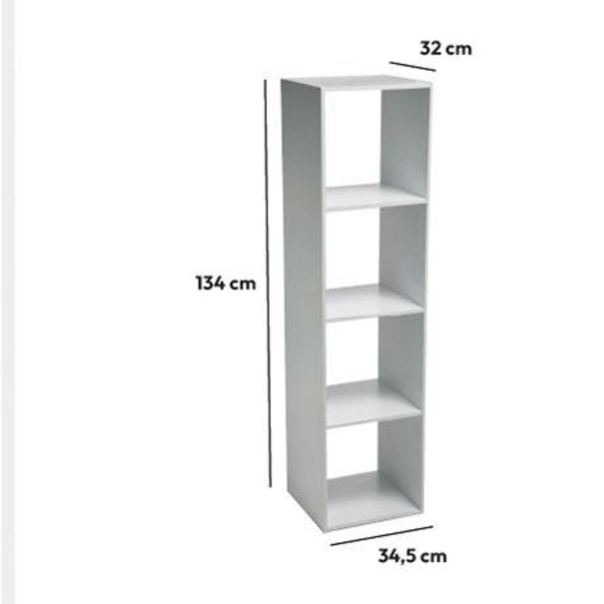 Estante de 4 compartimentos Top Mix Blanco
