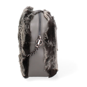 Borsa a spalla donna - Modello Ambre - Vera pelle - 18.5 x 22.0 x 10.0 cm