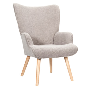 Fauteuil Bouclette Taupe