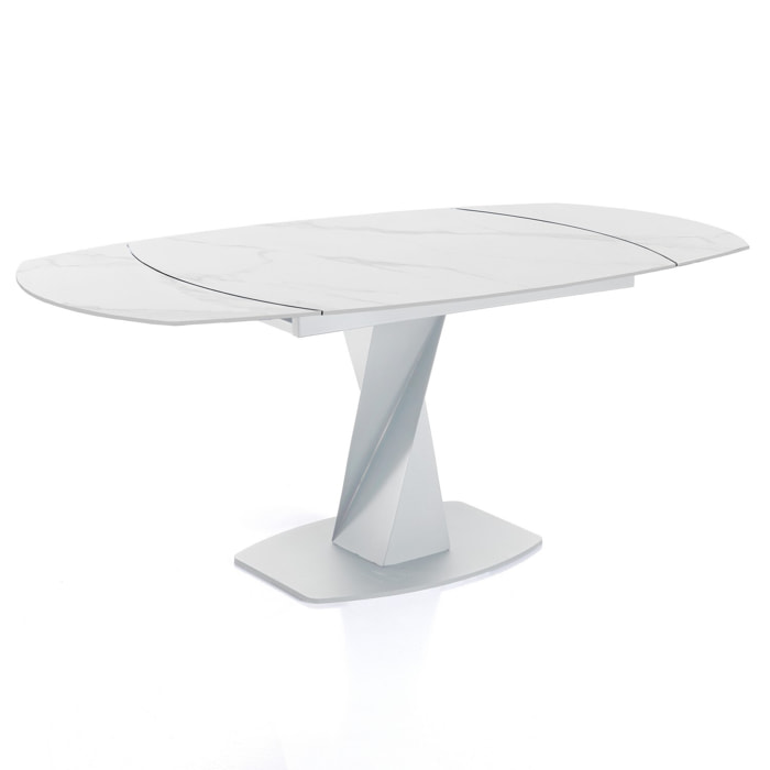 TOMASUCCI tavolo allungabile TWISTED TOTAL WHITE