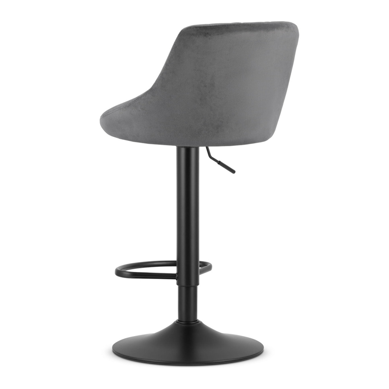 Set di 2 sgabelli da bar Kast in velluto grigio e metallo