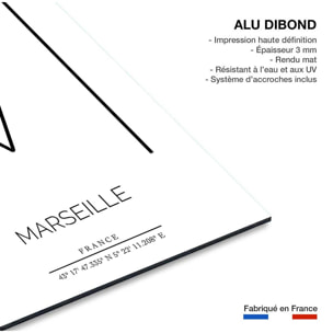 Tableau Marseille Tableau alu Dibond