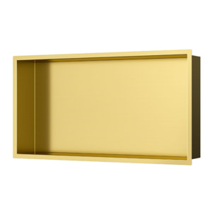 Niche de Douche à encastrer, Acier Inoxydable 304, 60x30x10cm, Or brossé PVD