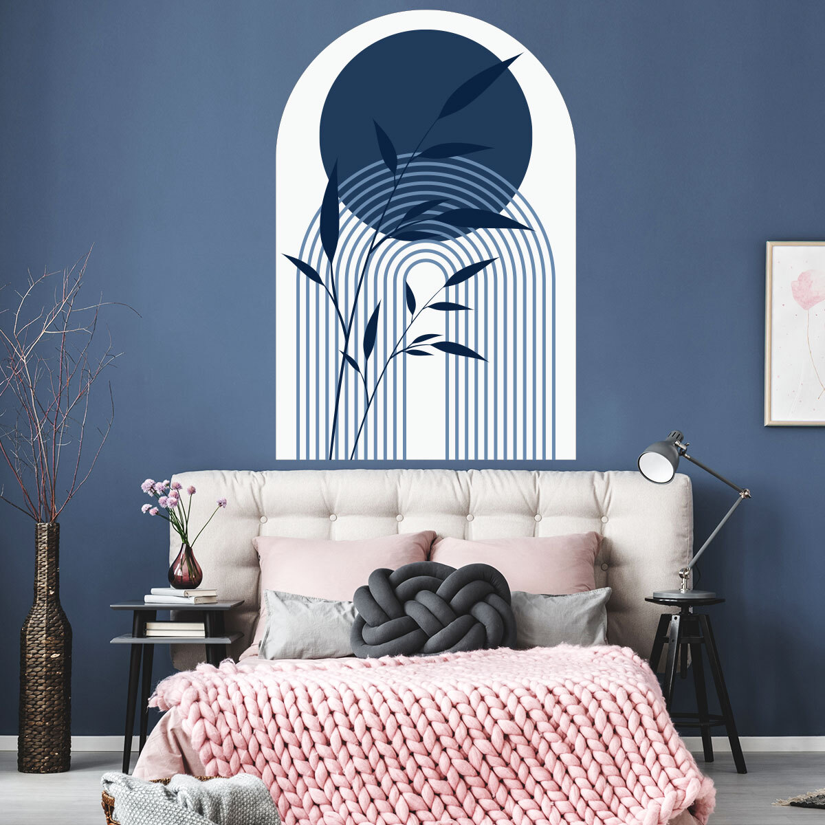 Papier peint intissé pré-encollé fresques géantes - FRESQUE ARCHE LIGNES DE LUNE