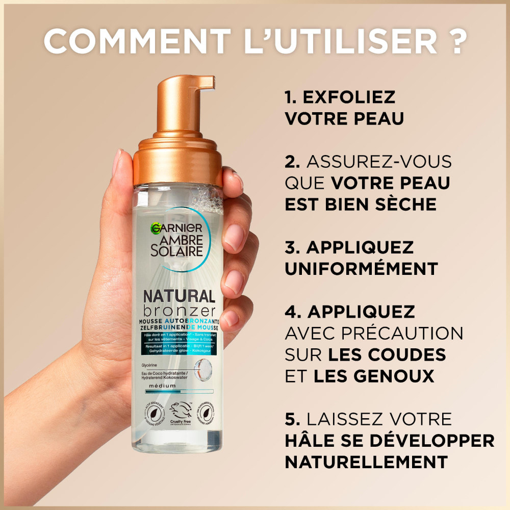 Garnier Ambre Solaire Natural Bronzer Mousse Autobronzante 200mL