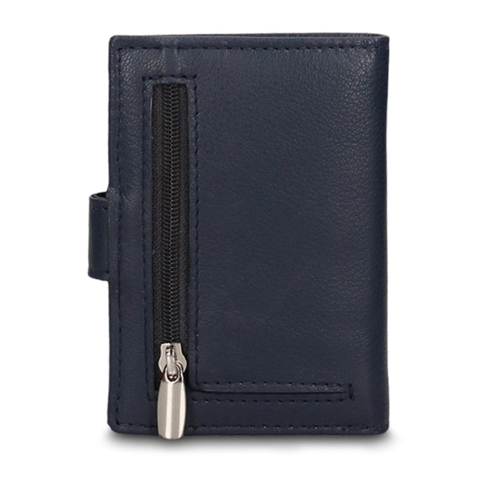 Portafoglio uomo in vera pelle - Modello Bastian Pro - Casual - 6.5 x 10.5 x 2.0 cm