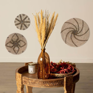 Bouquet fleurs séchées - boîte kraft H60 cm