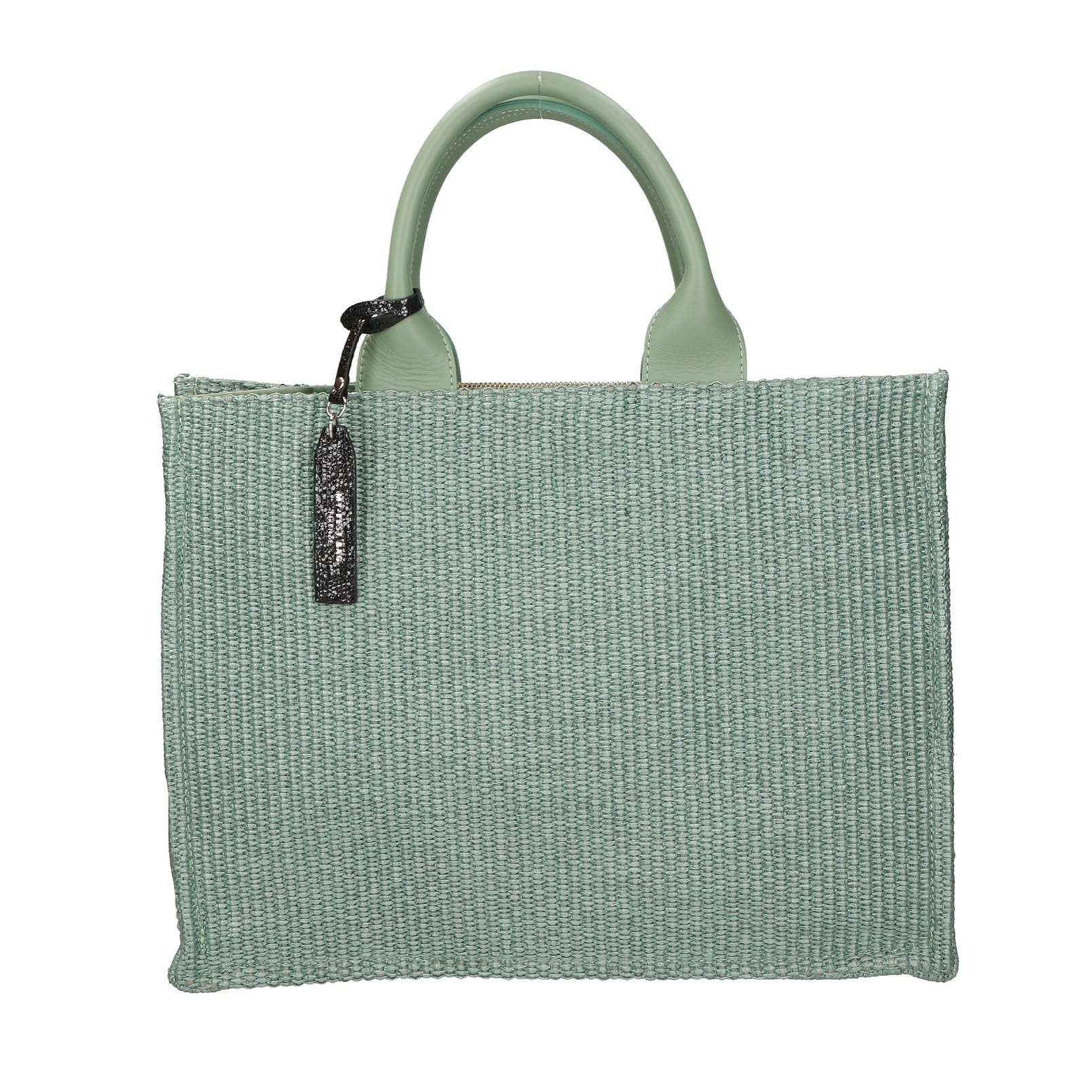 Borsa a mano da donna - Modello False - Misto pelle e tessuto - 31.0 x 41.5 x 15.5 cm