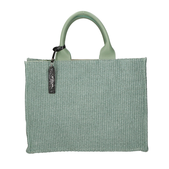Borsa a mano da donna - Modello False - Misto pelle e tessuto - 31.0 x 41.5 x 15.5 cm