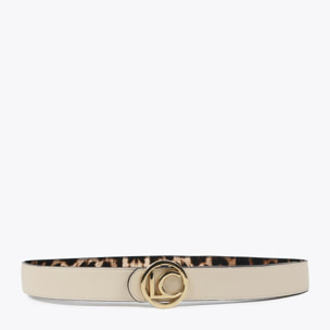 Cintura double face stampa animalier LC