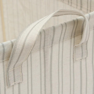 Panier de rangement Silnea rectangulaire 24x25,5cm beige