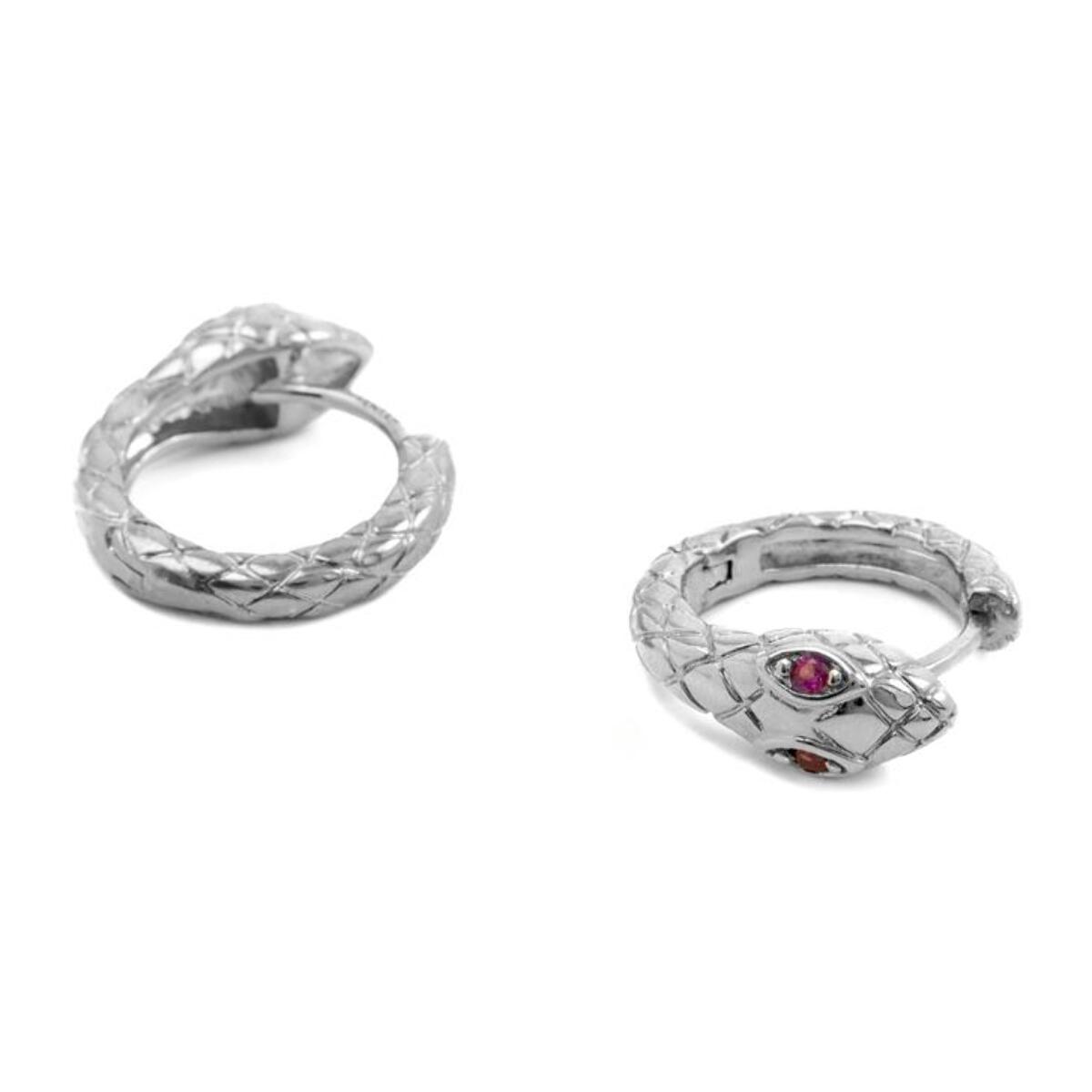 Pendientes Lux by Lux acabados baño rodio