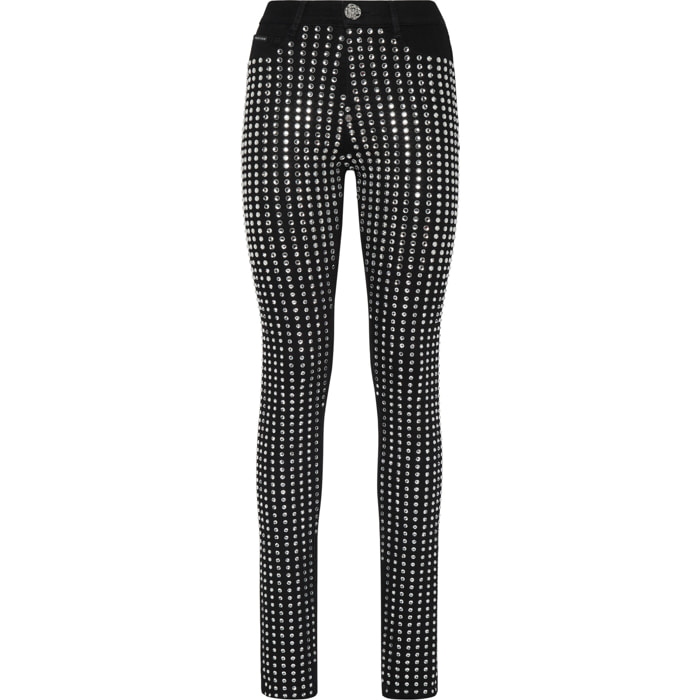 PHILIPP PLEIN Jegging de cintura alta