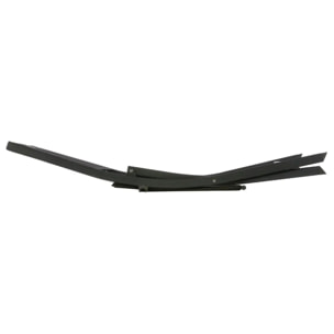 Lot de 4 chaises de jardin pliantes "Modula" anthracite & graphite acier traité époxy