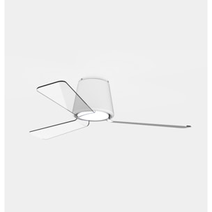 Forlight Ventilador IP44 Garbí LED 18.8W 3000K Blanco Transparente 886lm