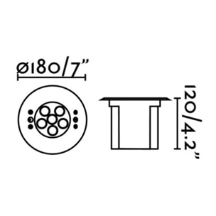 EDEL Empotrable níquel mate