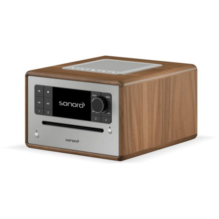 Chaîne HiFi SONORO ELITE Noyer-Argent