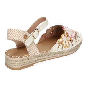 Sandalias de Mujer, Diseño Floral, Detalles Bordados, Comodas y Elegantes