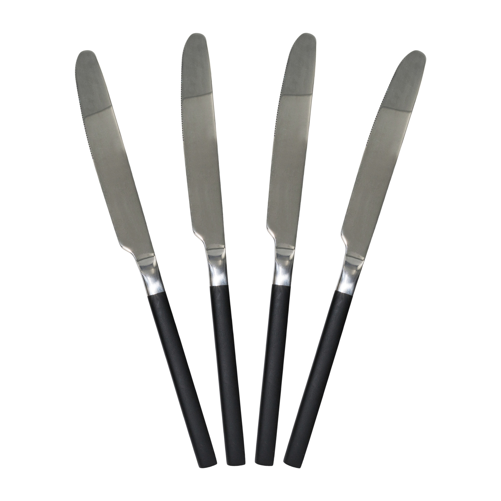 Menagere 16 Pieces Inox Manche Noir