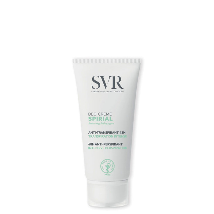 Spirial - Déodorant Crème Anti-Transpirante 48h, Multi-Zones 50 ml