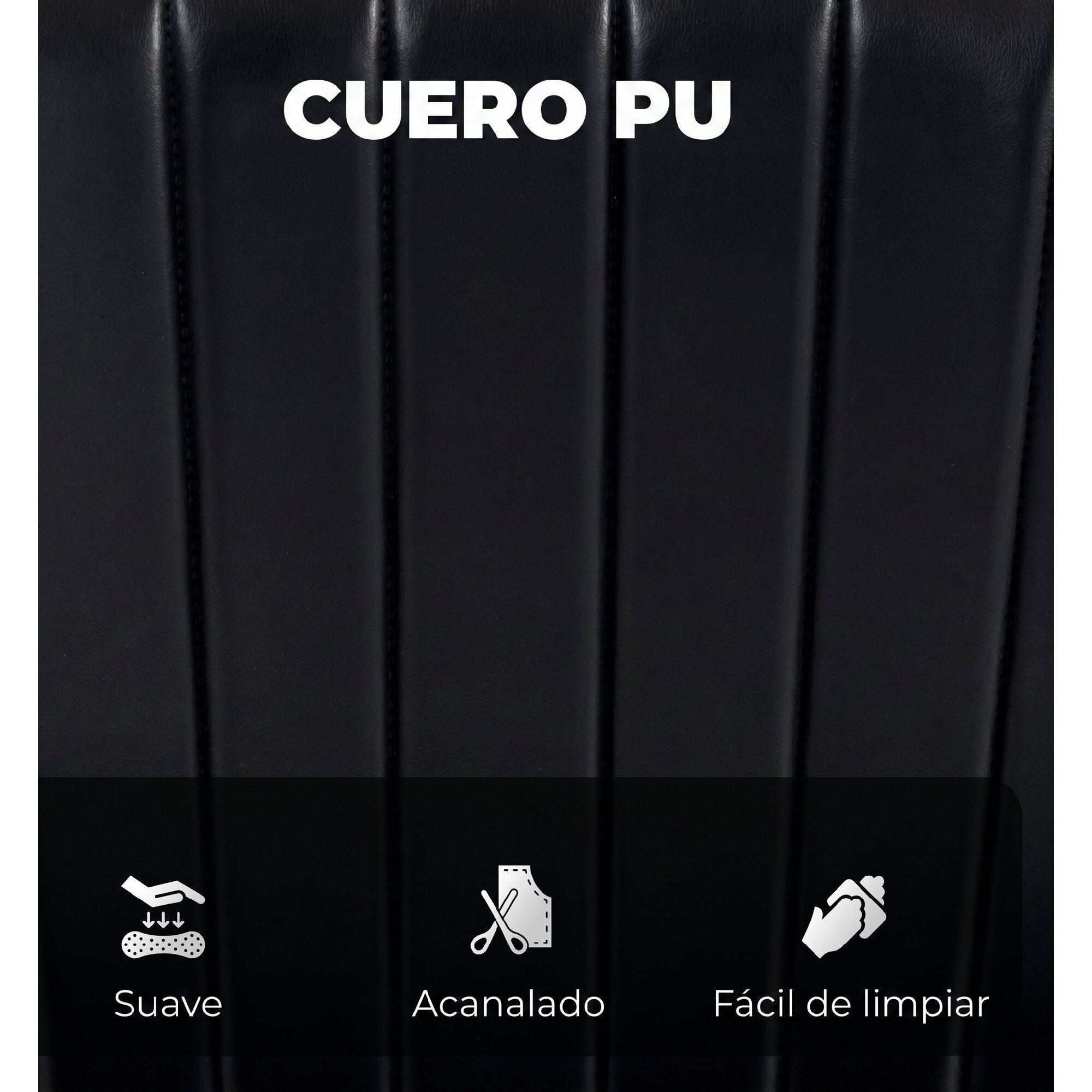 Pack de 2 Sillas de Comedor, Sillas de Cocina Modernas, Tapizadas de Cuero Sintético, Respaldo Curvo, Asiento Acolchado, Estructura de Madera Curvada y Patas Metálicas, Negro y Marrón