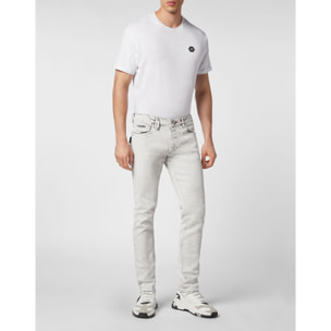 PHILIPP PLEIN Vaqueros de corte recto SKULL&BONES