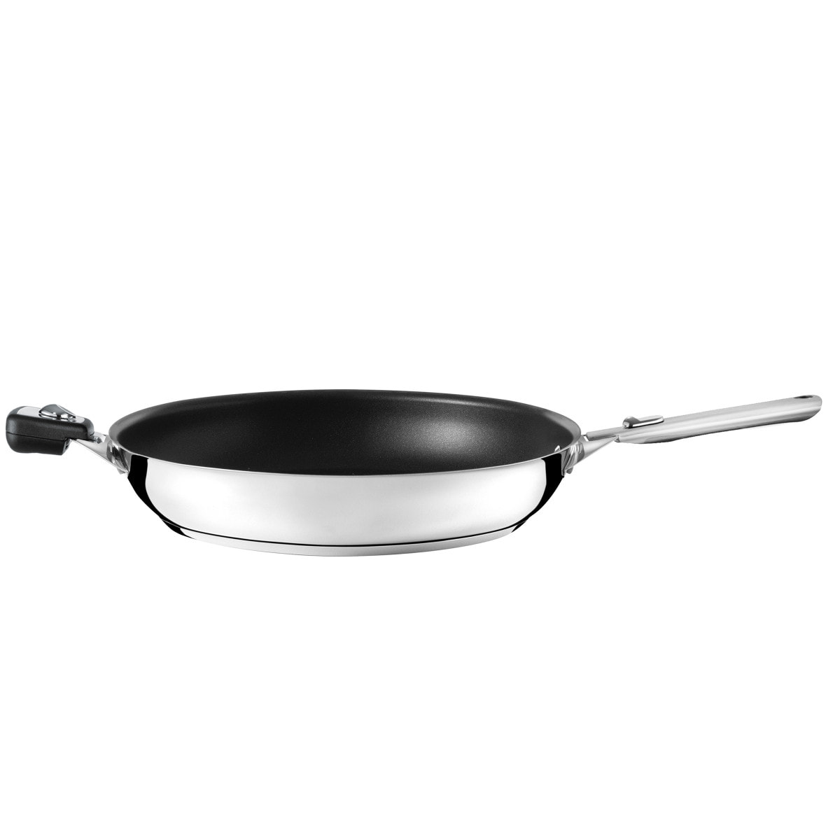Eclipse - Set poêle 32 cm revêtement céramique avec poignée inox et anses amovibles