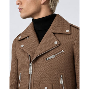 PHILIPP PLEIN Chaqueta biker de cuero